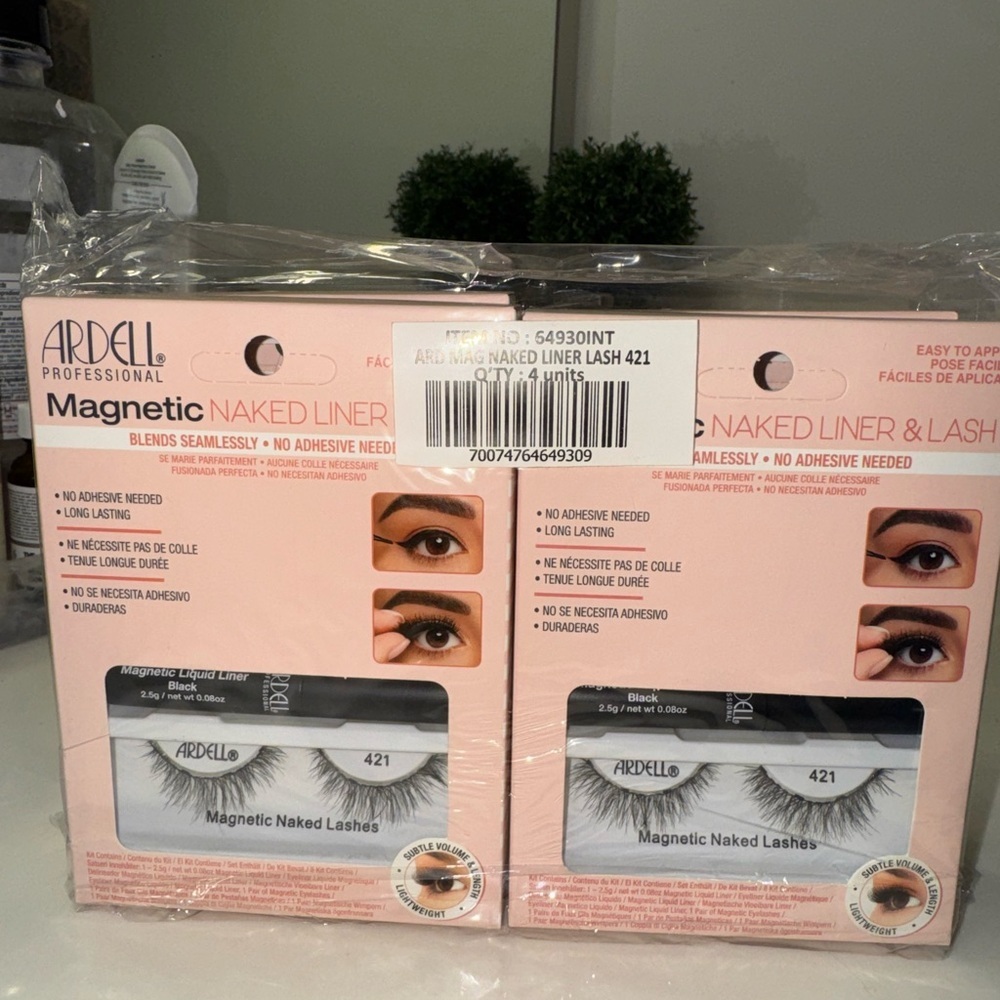 Bundle of 4 Ardell Magnetic Naked Liner and Lashes - Black Magnetic Strip - Picture 4 of 5